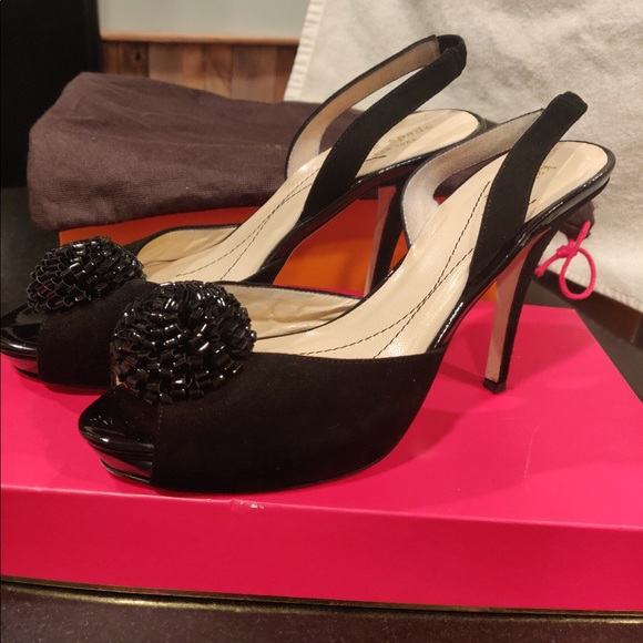 Kate Spade black heels - Picture 1 of 4